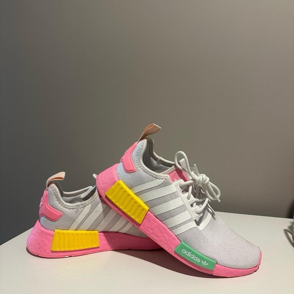 Adidas NMD R1 Pink and Yellow Sneakers